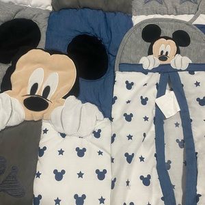 Mickey Mouse diaper bag and blanket